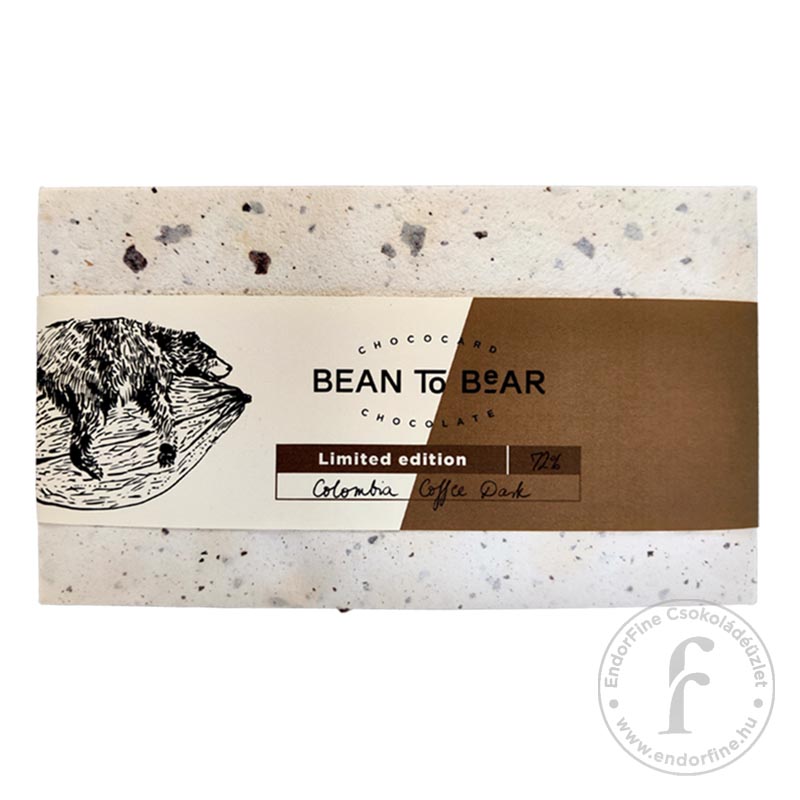 ChocoCard “Bean to Bear” kávés étcsokoládé 80g