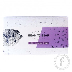 ChocoCard “Bean to Bear” levendulás tejcsokoládé 80g